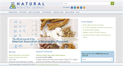 Desktop Screenshot of naturalmedicinejournal.com