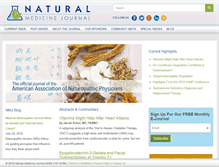 Tablet Screenshot of naturalmedicinejournal.com
